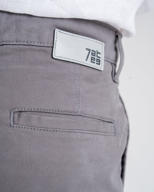 7ate9 Men Slate Cotton Lycra Trousers | 789A0023