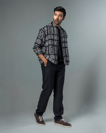 Classic Black & White Shacket