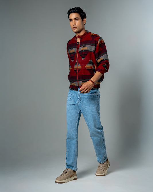 Multi-Tone Heritage Pattern Shacket