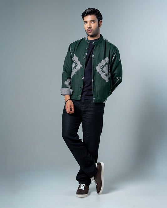 Essential Green & White Shacket