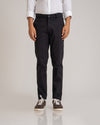 7ate9 Men Black Cotton Lycra Trousers | 789A0027