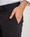 7ate9 Men Black Cotton Lycra Trousers | 789A0027