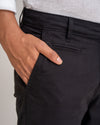 7ate9 Men Black Cotton Lycra Trousers | 789A0027