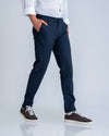 7ate9 Men Navy Cotton Lycra Trousers | 789A0029