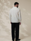 Off-White Relaxed-Fit Mens Jacquard Shirt | 789A0070