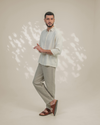 Off White Relaxed-Fit Mens Crisp Shirt | 789A0055