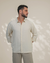 Off White Relaxed-Fit Mens Crisp Shirt | 789A0055