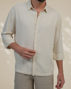 Off White Relaxed-Fit Mens Crisp Shirt | 789A0055