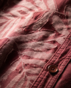 Pink Relaxed-Fit Mens Leaf Jacquard Shirt | 789A0059